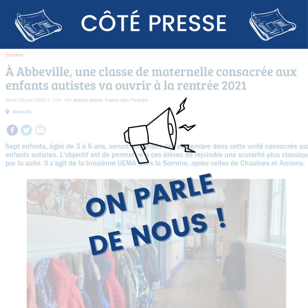 Image on parle de nous, côté presse avec un article sur le projet UEMA d'Abbeville